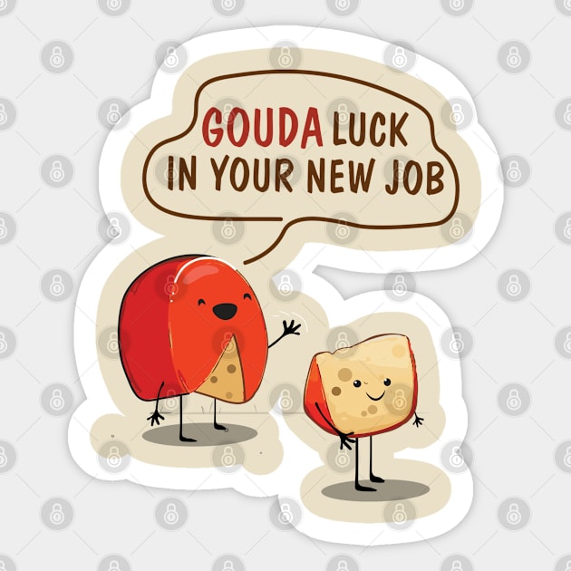 Gouda Luck Sticker by downsign